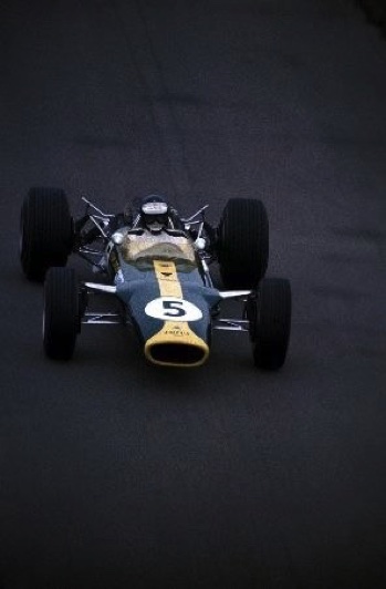 La Lotus 49 à Silverstone La Lotus 49 à Silverstone