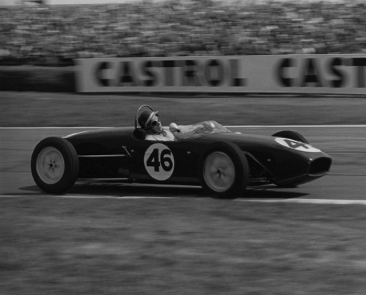 Jim et la  Lotus 18 de FJ à Goodwood