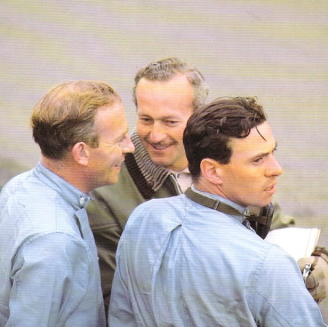 Jim, Peter Arundell, Colin Chapman Jim, Peter Arundell, Colin Chapman